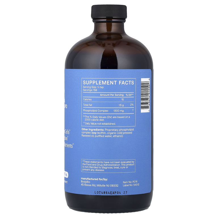 BodyBio, ФК, липосомальный фосфолипидный комплекс, 473 мл (16 жидк. унций)