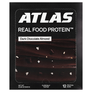 Atlas Bar, Real Food Protein™, батончик, темный шоколад и миндаль, 12 батончиков по 54 г (1,9 унции)