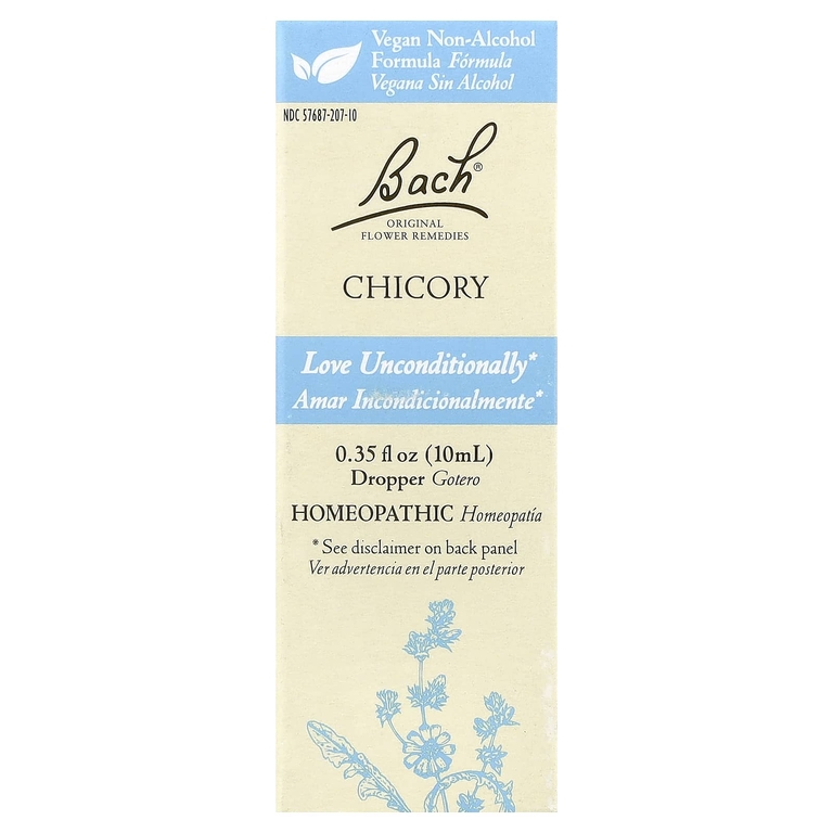 Bach, Original Flower Remedies, цикорий, 10 мл (0,35 жидк. унции)