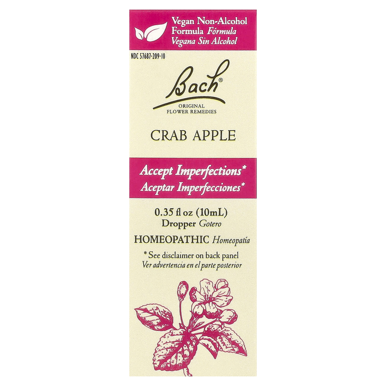 Bach, Original Flower Remedies, яблоня лесная, 10 мл (0,35 жидк. унции)