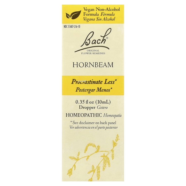 Bach, Original Flower Remedies, граб, 10 мл (0,35 жидк. унции)