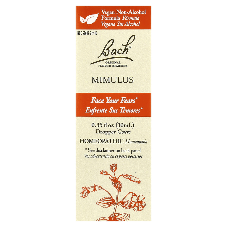 Bach, Original Flower Remedies, мимулус, 10 мл (0,35 жидк. унции)