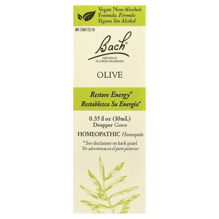 Bach, Original Flower Remedies, оливковое масло, 10 мл (0,35 жидк. унции)