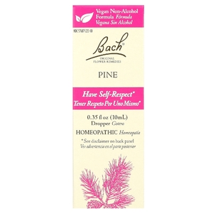 Bach, Original Flower Remedies, сосна, 10 мл (0,35 жидк. унции)