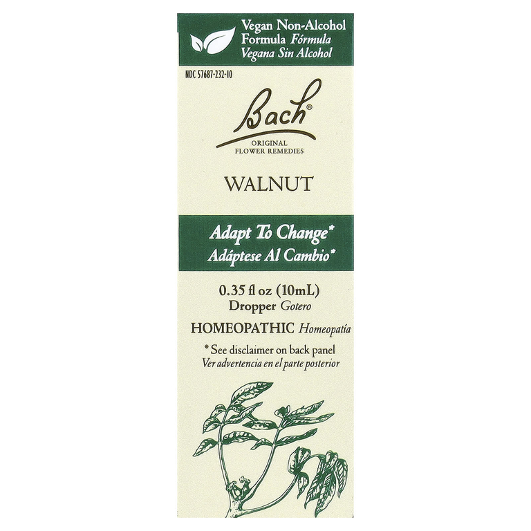 Bach, Original Flower Remedies, грецкий орех, 10 мл (0,35 жидк. унции)