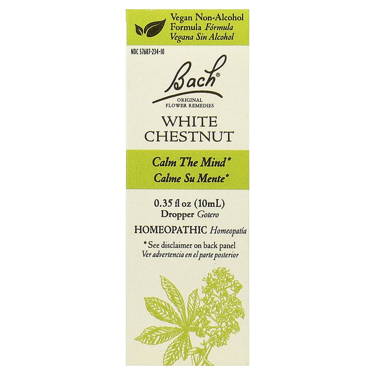 Bach, Original Flower Remedies, смесь белых каштанов, 10 мл (0,35 жидк. унции)