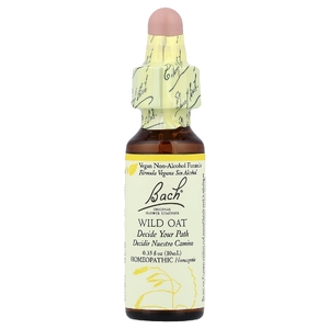 Bach, Original Flower Remedies, дикий овес, 10 мл (0,35 жидк. Унции)
