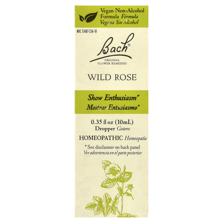 Bach, Original Flower Remedies, шиповник, 10 мл (0,35 жидк. унции)