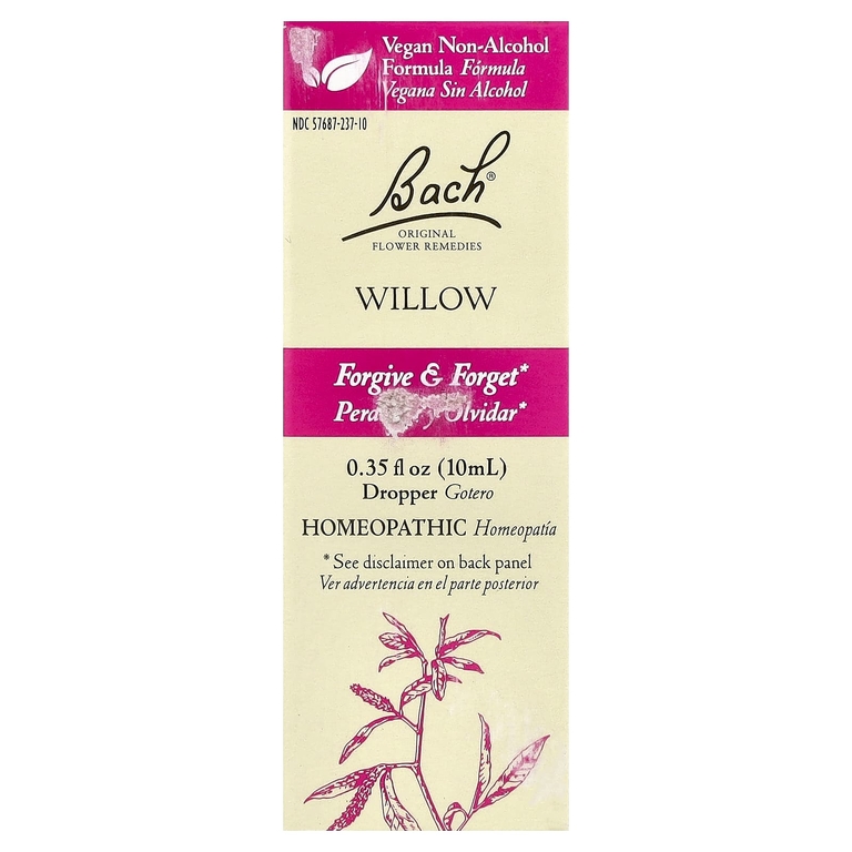 Bach, Original Flower Remedies, ива, 10 мл (0,35 жидк. унции)