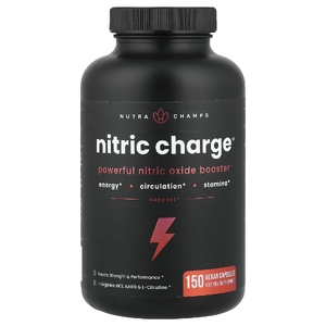 NutraChamps, Nitric Charge, 150 веганских капсул (Товар снят с продажи) 