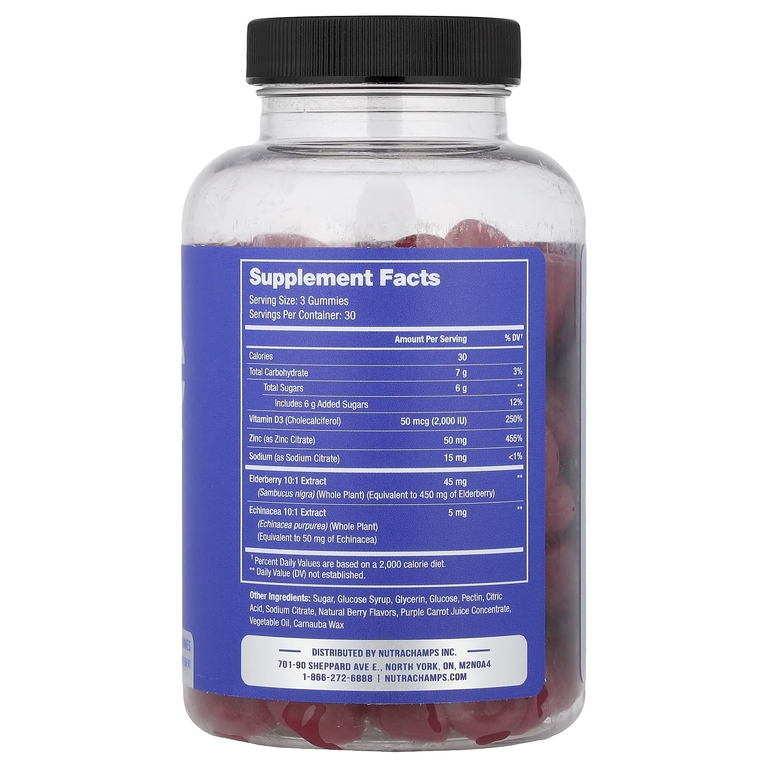NutraChamps, жевательные таблетки с цинком, 90 жевательных таблеток с витамином