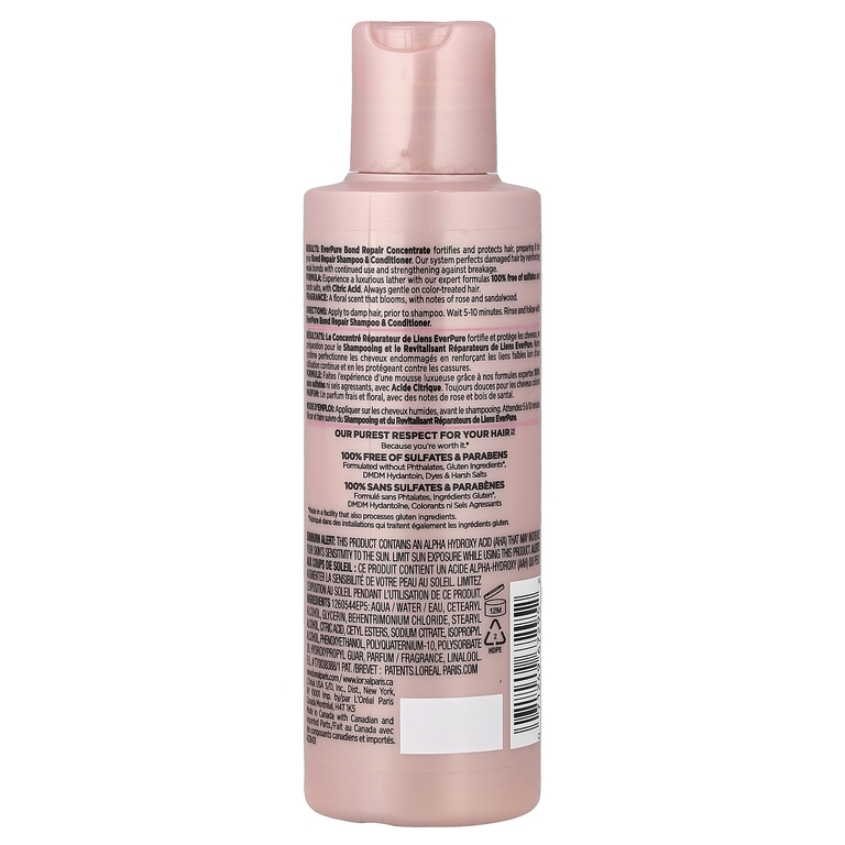L'Oréal, Ever Pure, готовое средство для мытья головы, концентрат для укрепления связей, 150 мл (5,1 жидк. унции)