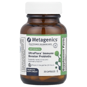Metagenics, UltraFlora®, пробиотик для поддержки иммунитета, 30 капсул