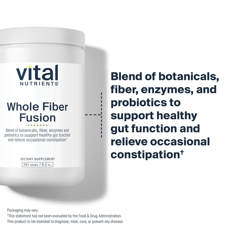 Vital Nutrients, Whole Fiber Fusion, комплекс из цельных волокон, 261 г (9,2 унции)