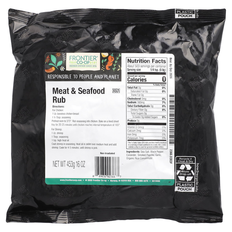 Frontier Co-op, мармеладка с мясом и морепродуктами, 453 г (16 унций) (Товар снят с продажи) 