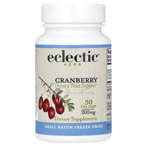 Eclectic Herb, клюква, 50 вегетарианских капсул (300 мг в 1 капсуле)