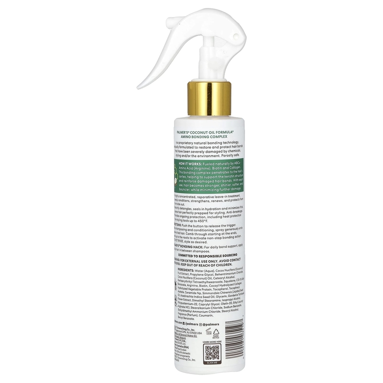 Palmer's, формула с кокосовым маслом, витамином Е, аминокислотным комплексом, несмываемое средство для укрепления волос, 198 мл (6,7 жидк. унции)