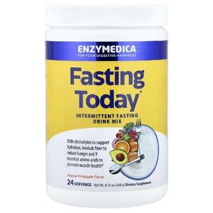 Enzymedica, Fasting Today, смесь для приготовления напитка для интермального голодания, тропический ананас, 248 г (8,75 унции)