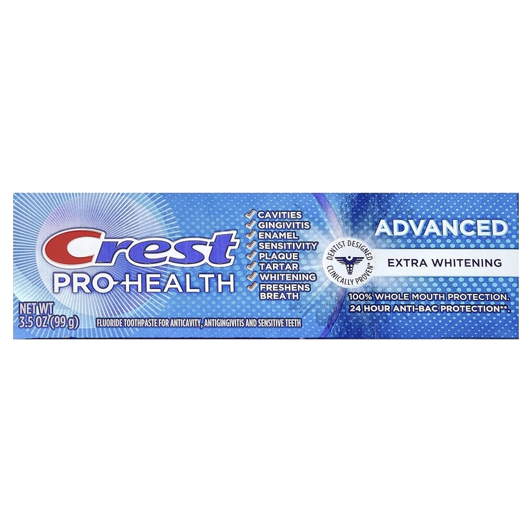 Crest, Pro Health Advanced, зубная паста с фторидом, отбеливающая, 99 г (3,5 унции)