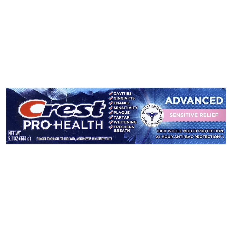 Crest, Pro-Health Advanced, зубная паста с фторидом, для чувствительной кожи, 144 г (5,1 унции)