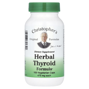 Christopher's Original Formulas, травяная добавка для щитовидной железы, 100 вегетарианских капсул