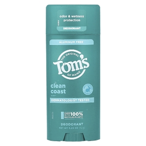 Tom's of Maine, дезодорант без алюминия, Clean Coast, 92 г (3,25 унции) (Товар снят с продажи) 