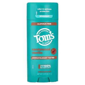 Tom's of Maine, дезодорант без алюминия, сандаловое дерево и ваниль, 92 г (3,25 унции) (Товар снят с продажи) 