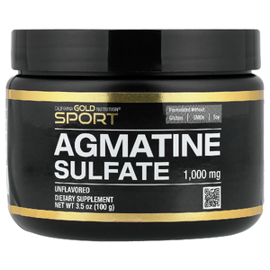California Gold Nutrition, Sport, сульфат агматина, без добавок, 100 г (3,5 унции)