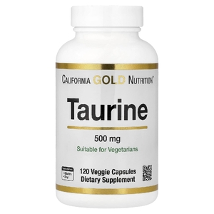 California Gold Nutrition, таурин, 120 растительных капсул (500 мг в 1 капсуле)