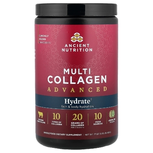 Ancient Nutrition, Multi Collagen Advanced, коллаген, лимон и лайм, 483 г (17 унций)