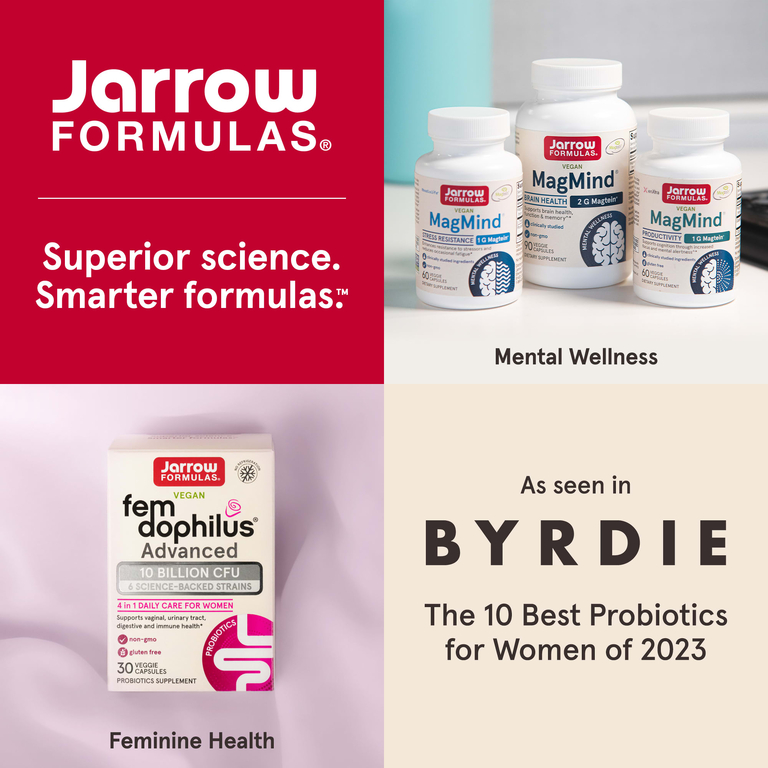 Jarrow Formulas, Веганский Fem-Dophilus®, улучшенная формула, 30 растительных капсул