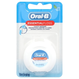 Oral-B, EssentialFloss ™, мята, 50 м (54 ярда) (Товар снят с продажи) 