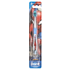 Oral-B, зубная щетка, очень мягкая, для детей от 3 лет, человек-паук, 1 шт. (Товар снят с продажи) 