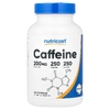 Nutricost, Кофеин, 200 мг, 250 капсул