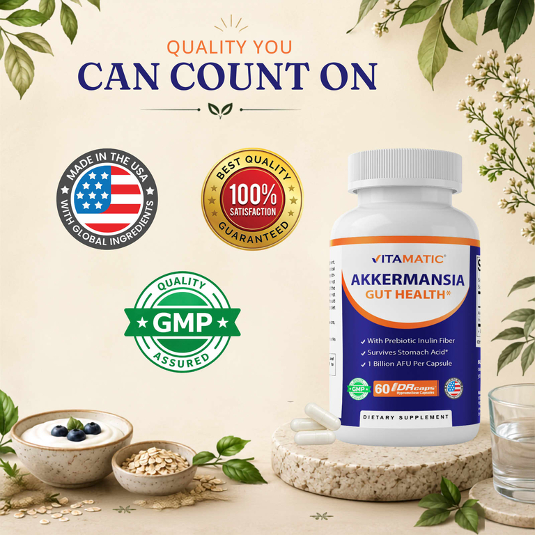 Vitamatic, аккермансия, 60 капсул DRCaps™