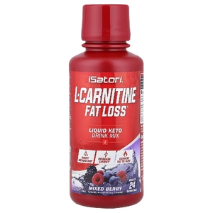 Isatori, L-карнитин, ягодное ассорти, 360 мл (12 жидк. Унций)