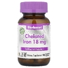 Bluebonnet Nutrition, железо в хелатной форме, 18 мг, 90 растительных капсул