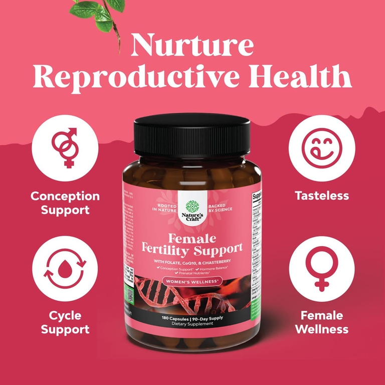 Nature's Craft, Women's Wellness, средство для поддержки фертильности для женщин, 180 капсул