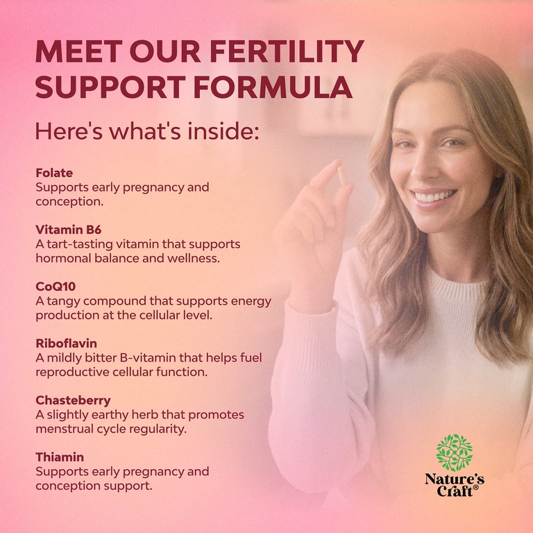 Nature's Craft, Women's Wellness, средство для поддержки фертильности для женщин, 180 капсул