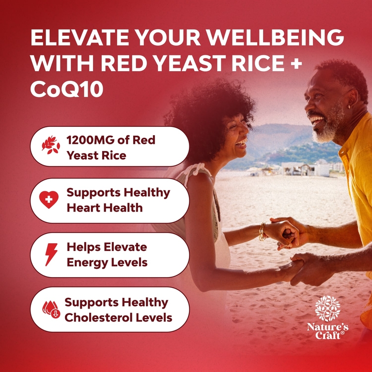 Nature's Craft, красный ферментированный рис и коэнзим Q10, 240 капсул
