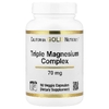 California Gold Nutrition, тройной комплекс магния, 70 мг, 90 растительных капсул