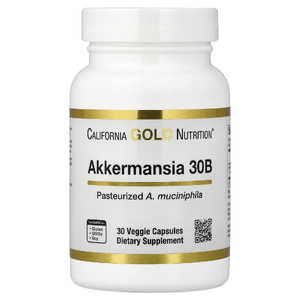 California Gold Nutrition, Akkermansia 30B, аккермансия, 30 вегетарианских капсул (150 мг в 1 капсуле)