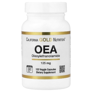 California Gold Nutrition, OЭA (олеоилэтаноламид), 125 мг, 120 растительных капсул