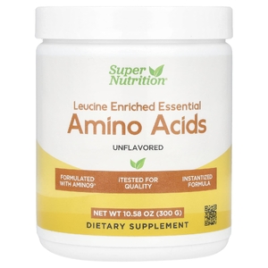 Super Nutrition, незаменимые аминокислоты, обогащённые лейцином, с L-лейцином, L-лизином, L-треонином и L-изолейцином, без ароматизаторов, 300 г (10,58 унции)