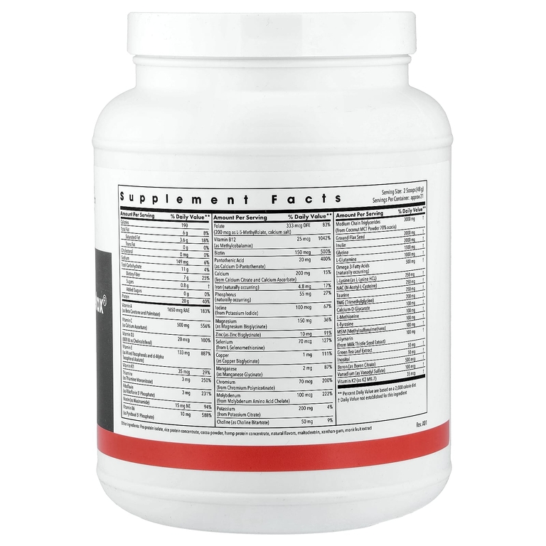 Metabolic Maintenance, Metabolic Detox® Complete, натуральный шоколад, 1014 г (2,2 фунта)