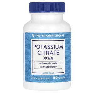 The Vitamin Shoppe, цитрат калия, 99 мг, 100 капсул (Товар снят с продажи) 