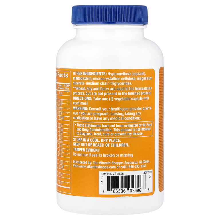 The Vitamin Shoppe, Digest Extra, 180 растительных капсул