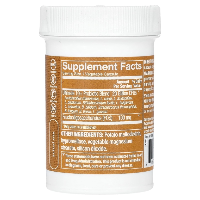 The Vitamin Shoppe, Ultimate 10+, пробиотики, 20 млрд, 30 растительных капсул (Товар снят с продажи) 