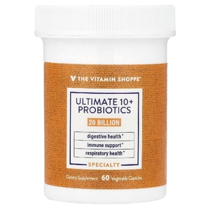 The Vitamin Shoppe, Ultimate 10+, пробиотики, 20 млрд, 60 растительных капсул
