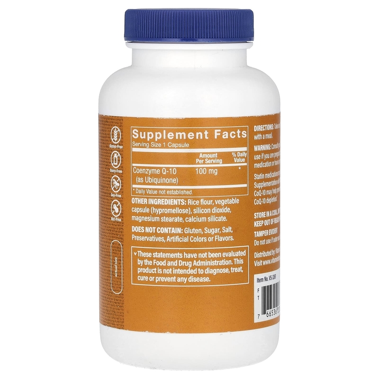The Vitamin Shoppe, коэнзим Q10, 100 мг, 240 капсул (Товар снят с продажи) 
